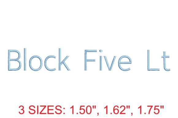Block Five Light Embroidery Font Review for Etsy Sellers