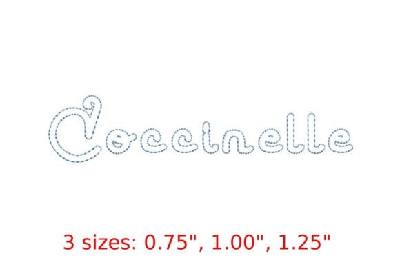 Coccinelle Bean Stitch Font Review