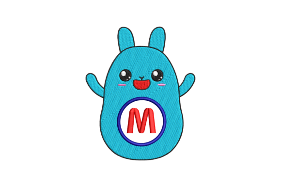 Cute Rabbit Letter M: A Designer’s Review for Apparel Embroidery
