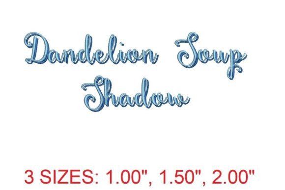 Dandelion Soup Shadow Embroidery Font Review