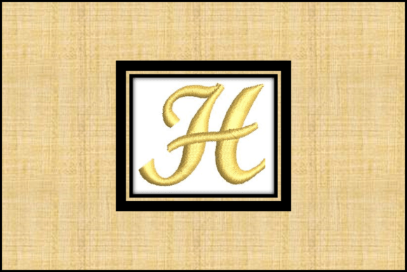 Gold Letter H: A Touch of Elegance for Personalized Embroidery