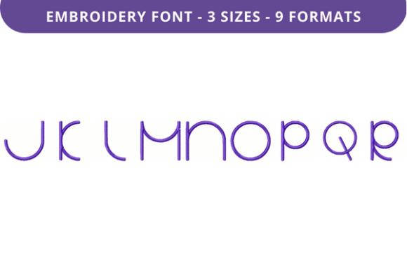 Halo Colony Font J to R: A Craft Fair Embroidery Designer’s Take