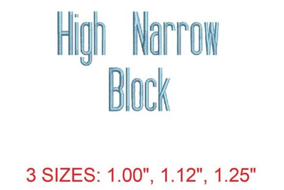 High Narrow Block Font: A Designer’s Review for Seasonal Embroidery