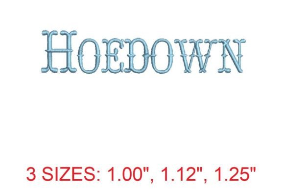 Hoedown Font: A Seasonal Embroidery Gem