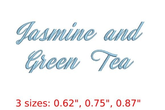 Jasmine and Green Tea Font: A Designer’s Review for Personalized Embroidery