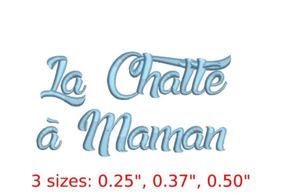 La Chatte a Maman Font: Holiday Embroidery Review