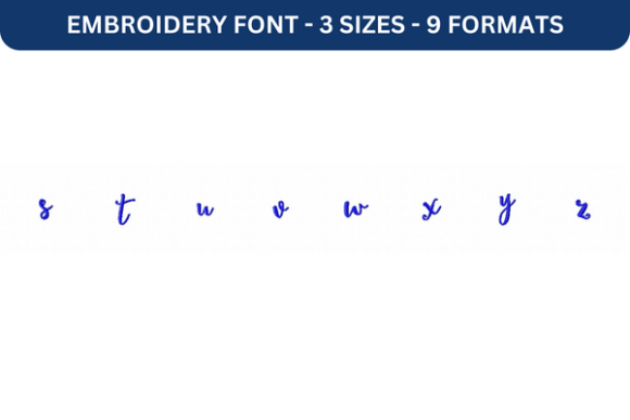 Lettres Douces Font Lower S to Z Review