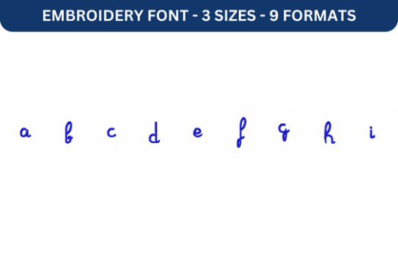 Marguerite Font Lower a to I: Elegant Embroidery