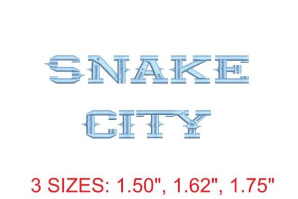 Snake City Embroidery Font: Sharp, Stylish, and Ready for Real Projects