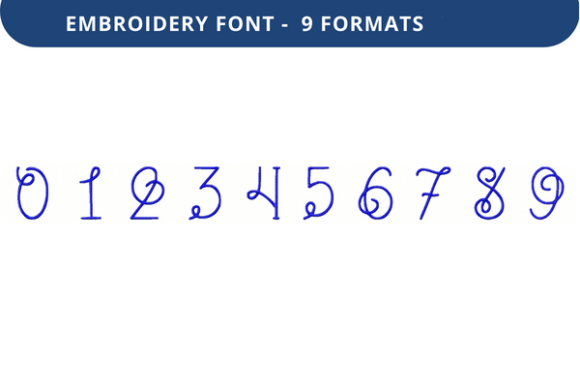 Vine Nouveau Font 0 to 9: A Designer’s Review for Personalized Embroidery
